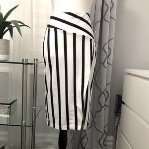 Stripe Pencil Skirt